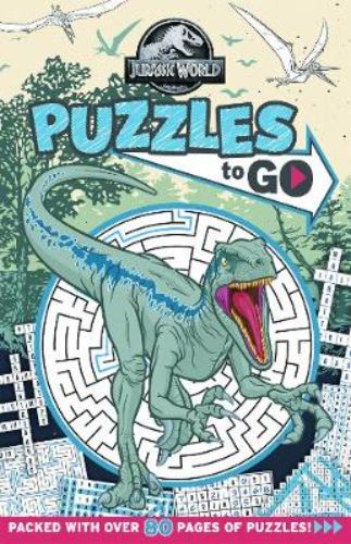 Engaging Jurassic World puzzle book with 70+ challenges featuring favorite dinosaurs like T. rex and Blue the velociraptor.