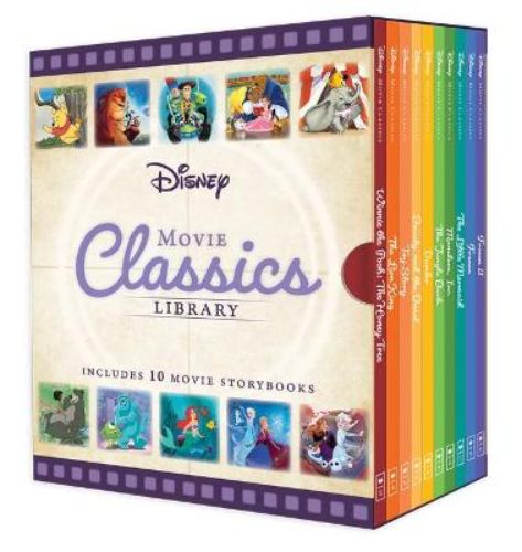Disney Movie Classics Library: A hardback box set of 10 timeless storybooks with a retro theatre design for all ages.