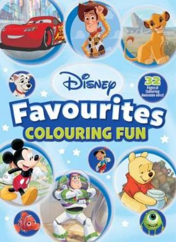 Coloring book featuring beloved Disney and Pixar characters for creative fun and imagination for kids.