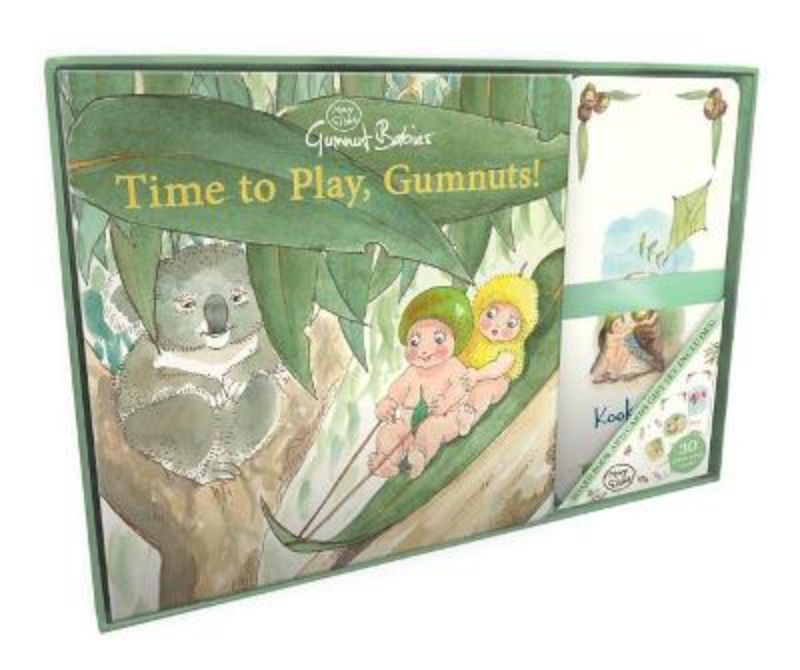 Explore the Australian bush with Snugglepot and Cuddlepie in this engaging look-and-find board book for young readers.