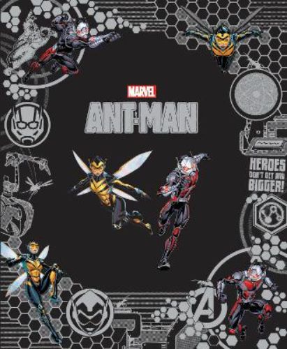 Ant-Man and the Wasp hardback book featuring thrilling Marvel adventures and stunning illustrations for young superheroes.