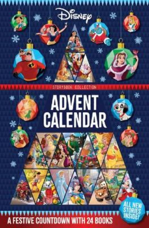 Disney Storybook Collection: Advent Calendar features 24 mini-storybooks celebrating Christmas with beloved Disney characters.