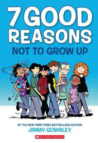 Cover of '7 Good Reasons Not to Grow Up', featuring Ahmed Singh and themes of adolescence and friendship.