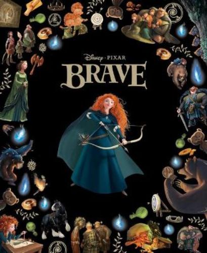 Hardback edition of 'Brave' featuring princess Merida's adventurous quest in the Scottish Highlands, perfect for young readers.