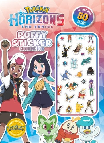 Pokemon Horizons The Series: Puffy Sticker Colouring Book