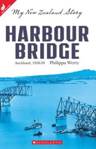 Historical fiction book set in 1950s Auckland, exploring youth, the Harbour Bridge, and the Space Race.
