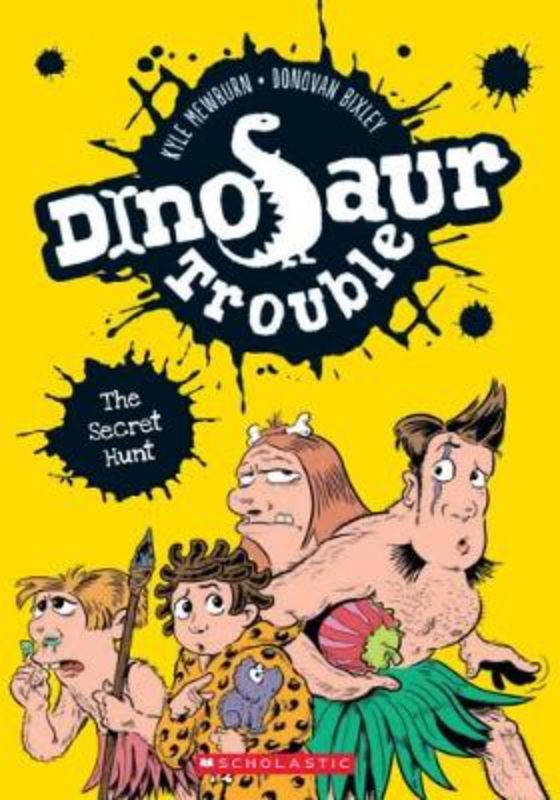 A paperback novel featuring cave boy Arg's adventures in the Stone Age, filled with illustrations and engaging storytelling.