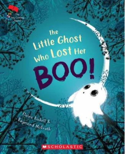 A charming picture book cover featuring Little Ghost searching for her lost 'boo' with vivid colors and engaging illustrations.