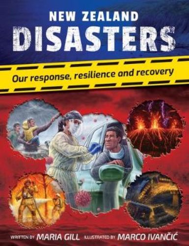 Hardback book showcasing New Zealand's resilience through disasters, featuring 64 pages of inspiring stories and safety tips.