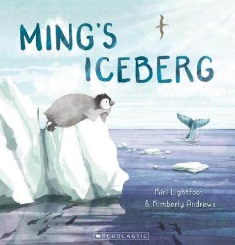 A beautifully illustrated children's book featuring Ming, a brave penguin exploring the ocean on a drifting iceberg.