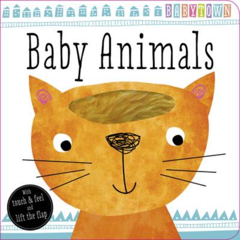 Colorful board book for babies featuring touch-and-feel elements and fun flaps, fostering engagement and coordination.