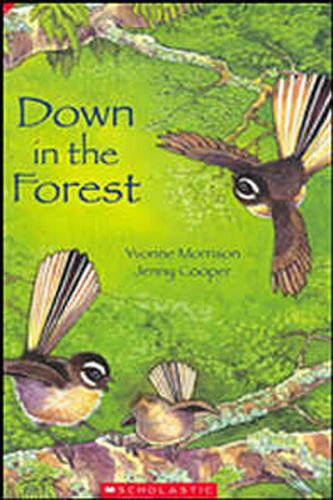 A beautifully illustrated children's book featuring a brown mother kiwi and chick in New Zealand's vibrant forest.