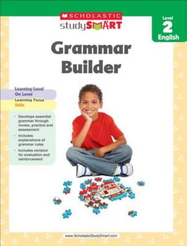 Grammar Builder Level 2 English workbook with 80 pages of exercises and explanations for mastering English grammar.