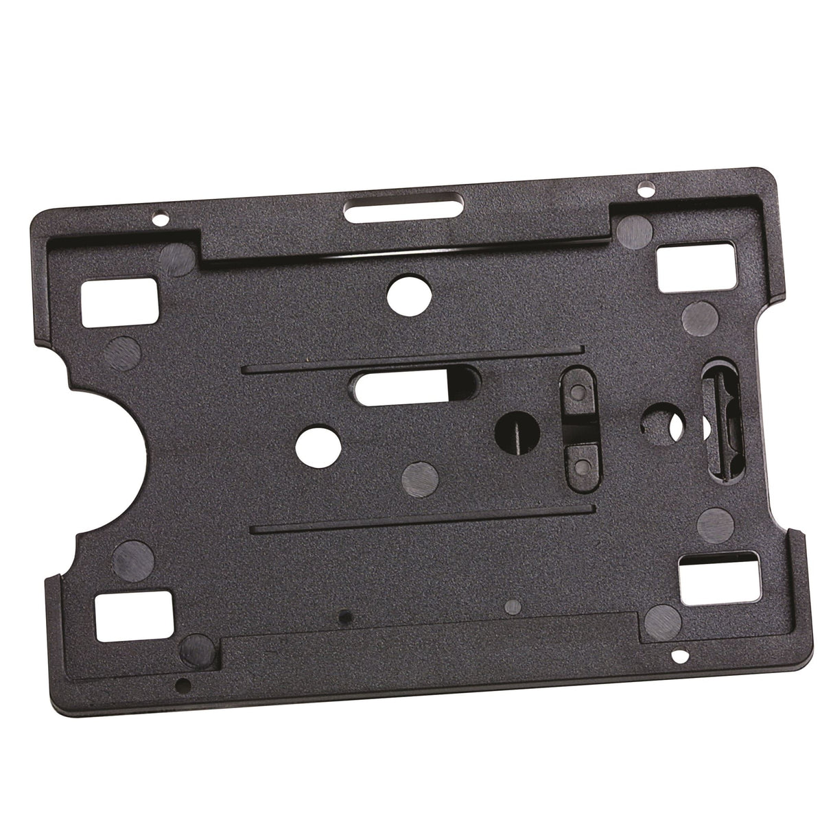 Pack of 10 Rexel ID Security Rigid Card Holders with adjustable features, ideal for securely displaying standard IDs.