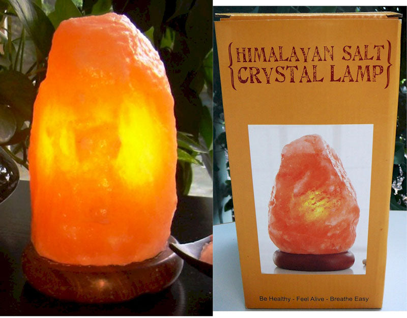 Salt Lamp 2-3kg Brown Wood Base
