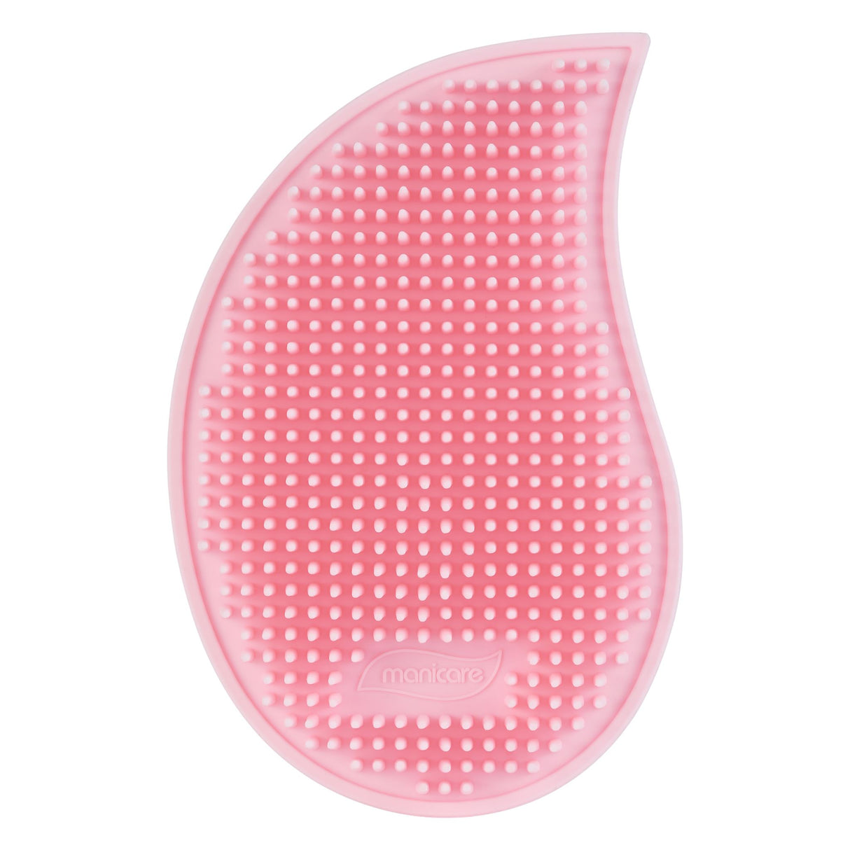 Manicare SensiScrub™ 3 in 1 Wet Body Brush with soft silicone bristles for cleansing, exfoliating, and massaging skin.