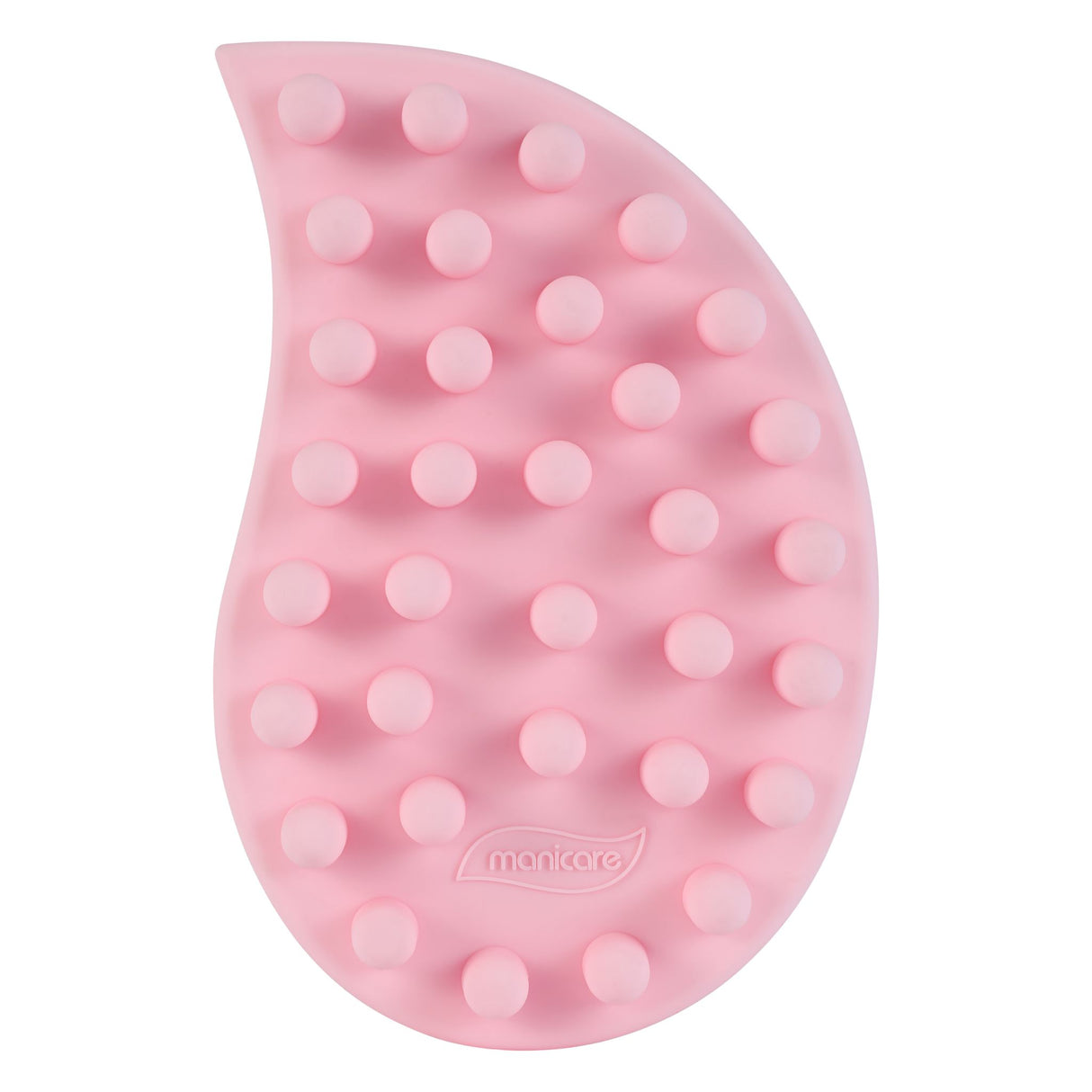 Manicare SensiScrub™ 3 in 1 Wet Body Brush with soft silicone bristles for gentle cleansing, exfoliation, and massage.