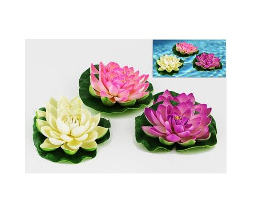 Floating Flowers Water Lily /Lotus Flowers x 6