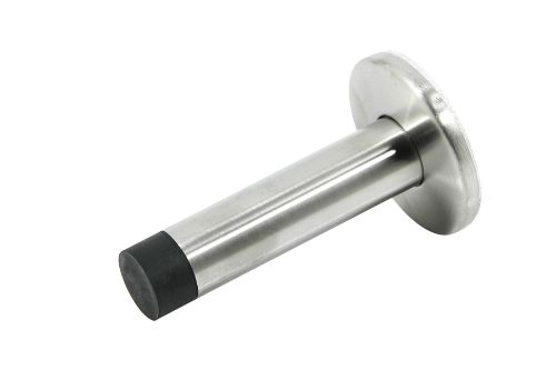Chunky 75mm Door Stop - Brushed Stainless Steel