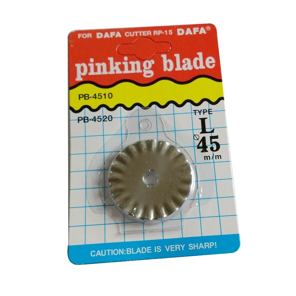 PB-4520 pinking blade for RC-11, ideal for creating zigzag edges on fabric and preventing fraying in crafting projects.