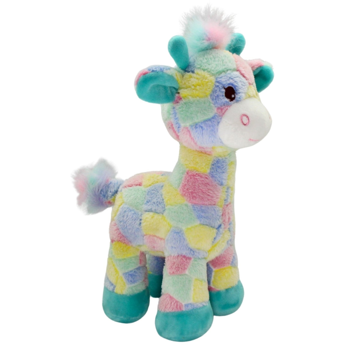 Soft Plush Toy - Skittles Giraffe. Colourful Giraffe.
