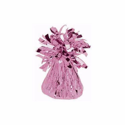 150g pink mylar balloon weight, ideal for securing balloons at events or parties.
