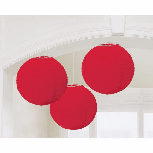 Lanterns Red Round