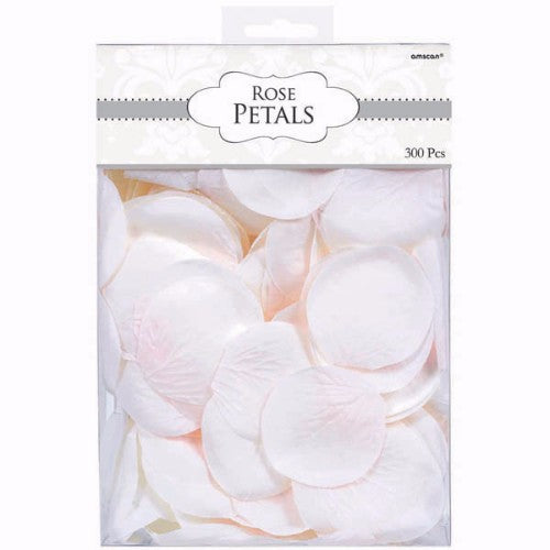 Rose Fabric Petals Confetti White - Pack of 300