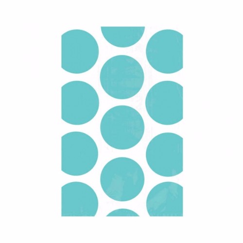 Pack of 10 Robin's Egg Blue & White Polka Dot favor bags, perfect for party treats and elegant celebrations.