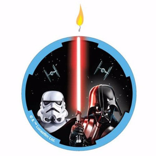 Star Wars Classic Candle Flat, 8.5cm x 7cm, featuring iconic imagery for fans, perfect for décor and ambiance.