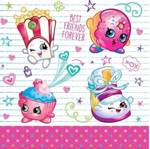Shopkins Luncheon Napkins - Pack of 16