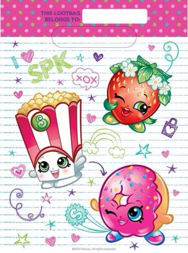 Shopkins Loot Bags - Pack of 8