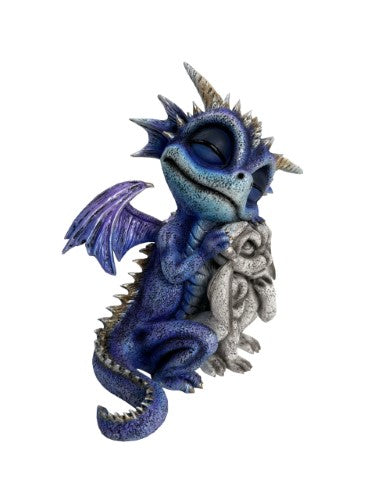 Ornament - Cute Dragon Cuddling with Gargoyle (16cm)
