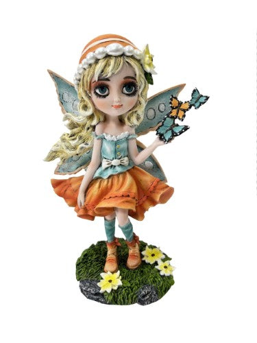 Ornament - Cute Summer Fairy with Butterflies (19cm)