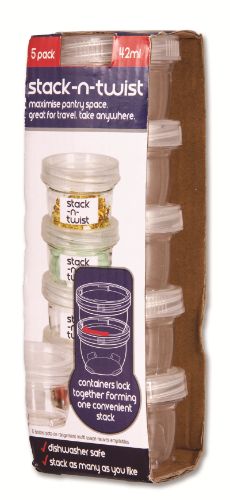 Storers Stack N Lock Containers - 42ml (6 Sets)