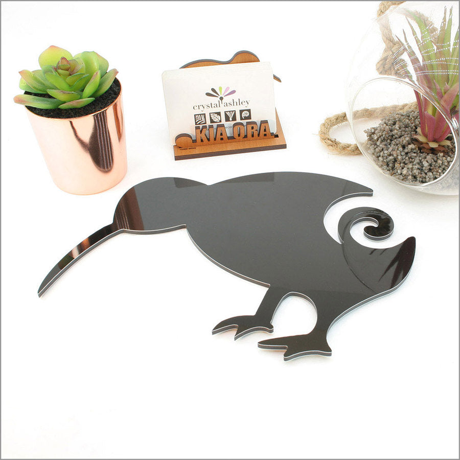 Koru Kiwi - Wall Art (Black ACM)
