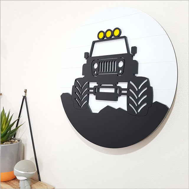 ACM Circle Wrangler wall art, 30cm in diameter, crafted from premium materials for stylish home decor.