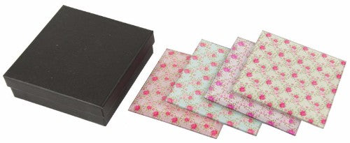 Rose Coasters Set of 4