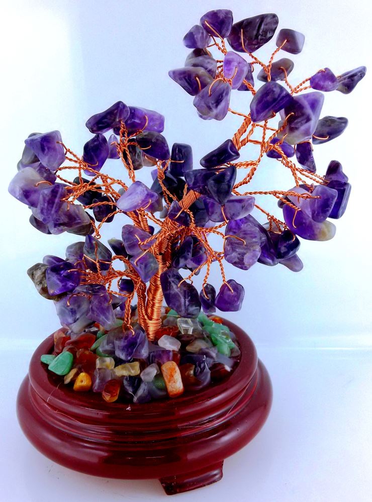 Gemstone Tree Large - Amethyst
