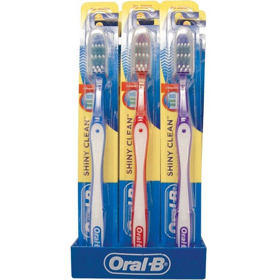 Oral B Toothbrush Shiny Clean? - Carton of 12