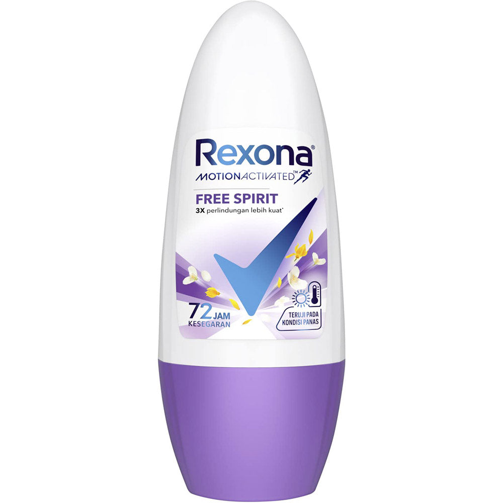 Rexona Women's Roll On Free Spirit 50ml - Pack of 3