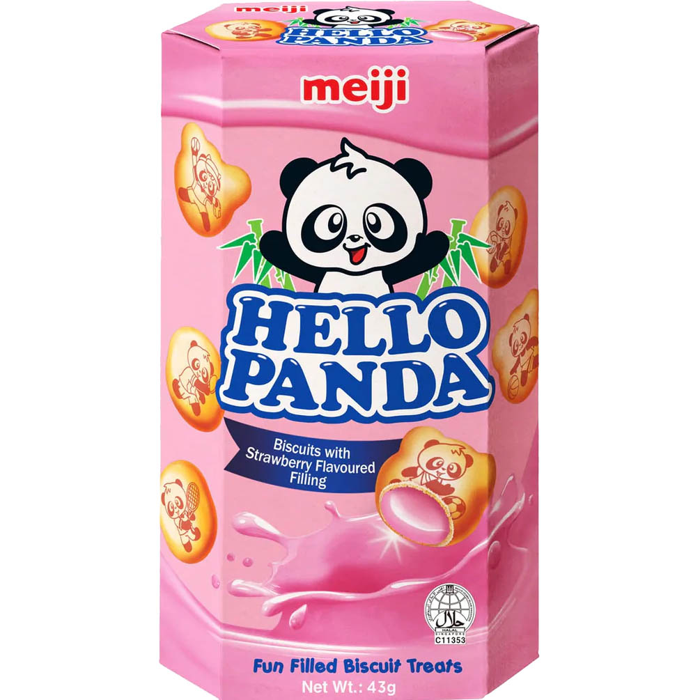Hello Panda Strawberry 50g - Box of 10 Packs