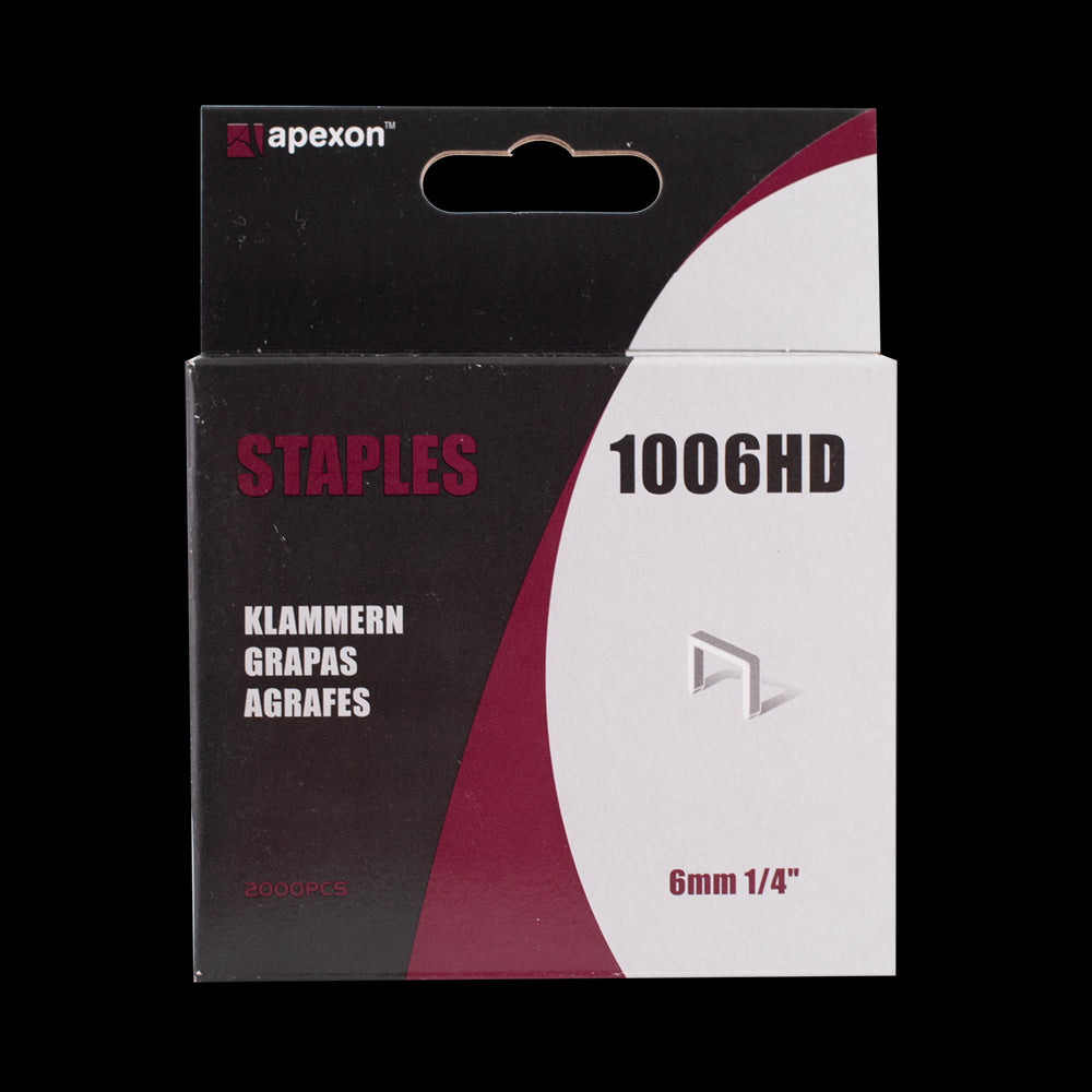 APEXON 6mm Staples - 2000pc