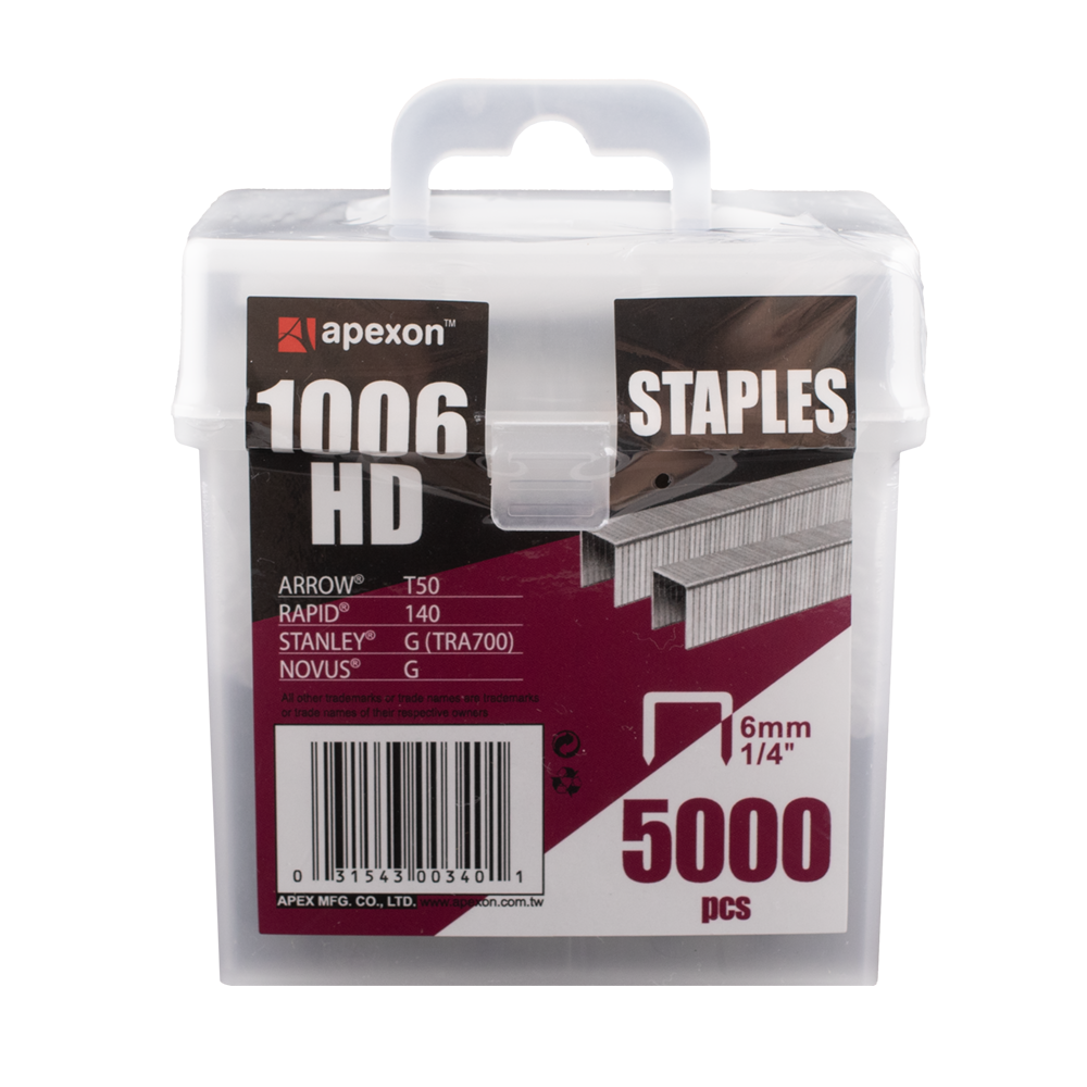 APEXON 6mm Staples - 5000pc