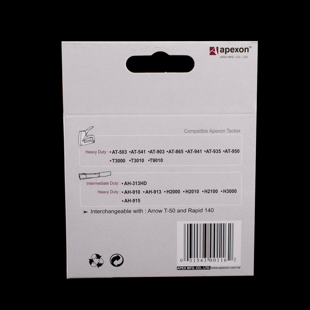 APEXON 8mm Staples - 2000pc