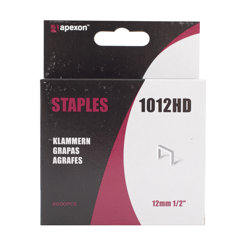 APEXON 12mm Staples - 2000pc