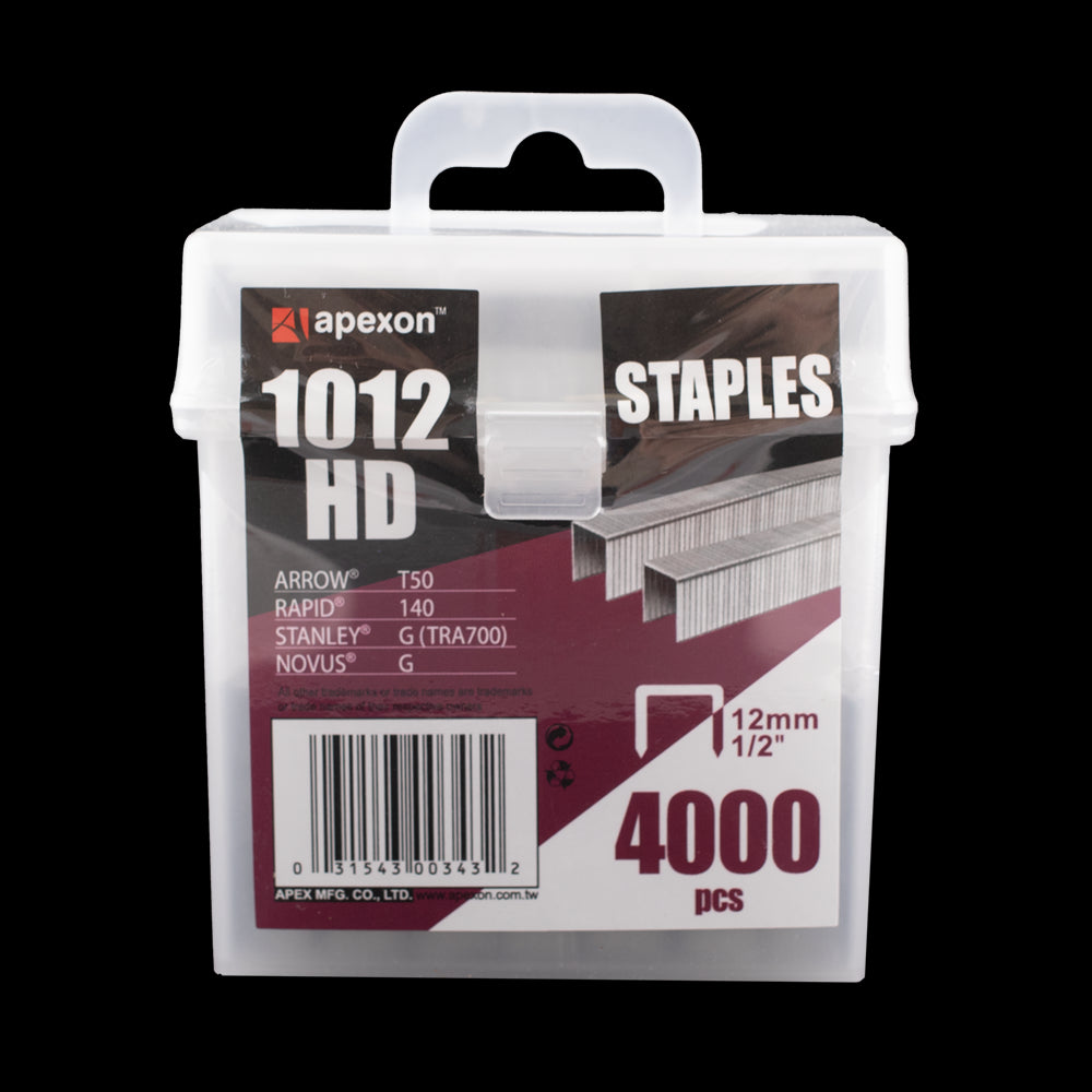 APEXON 12mm Staples - 4000pc