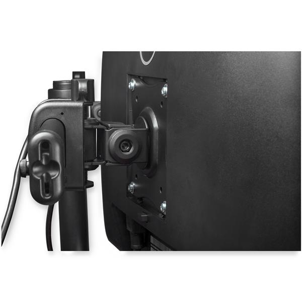 Ergonomic Dual-Monitor Arm Desk Mount for 13"-27" Monitors - Adjustable & Space-Saving