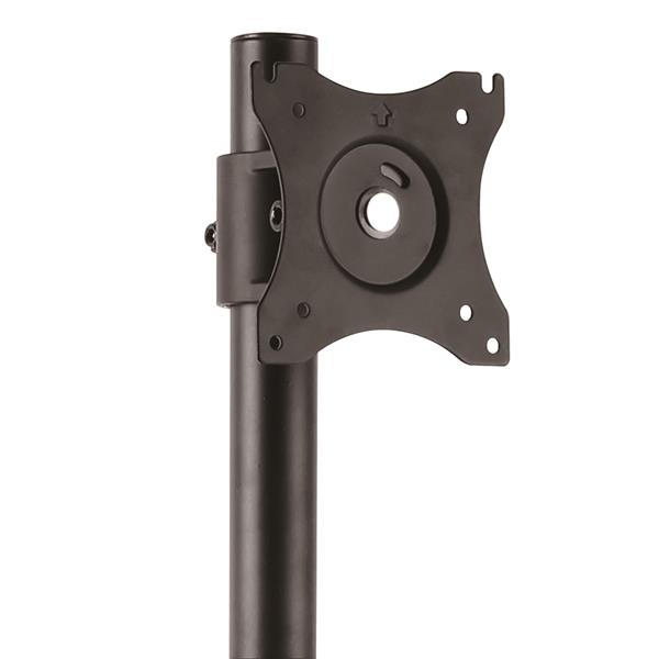 Ergonomic Vertical Dual-Monitor Stand - Sturdy Height Adjustable Mount for 2 Screens 13-27 Inches