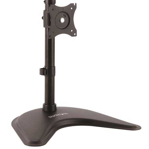 Ergonomic Vertical Dual-Monitor Stand - Sturdy Height Adjustable Mount for 2 Screens 13-27 Inches